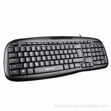 Splash-resistant 103-key Wired Keyboard with Sony's PS/2 or USB Port and Laser Inscribed Letters